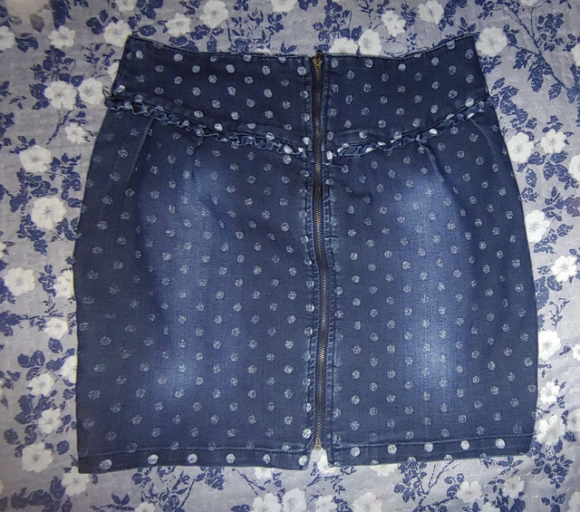 Minissaia jeans dots/bolinhas Zara P | veste 36-38
