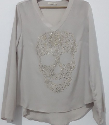 Blusa estampa caveira