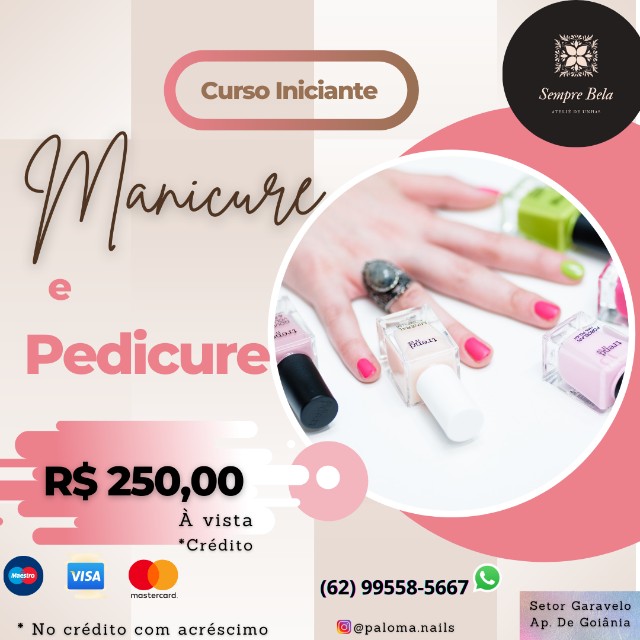 Curso - Presencial - Manicure e Pedicure - Promoção