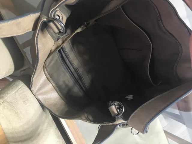 Bolsa sintética marrom  - Foto 5