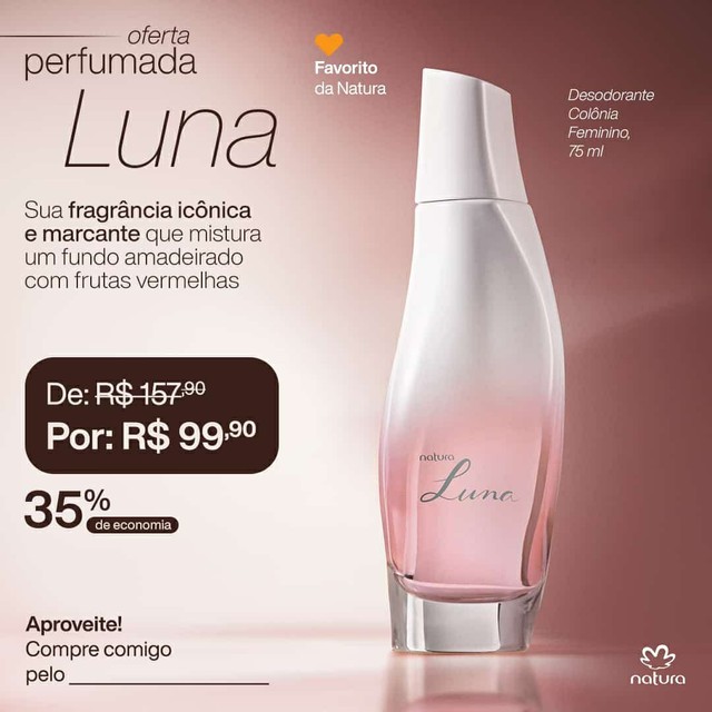 Perfume Natura Luna Tradicional - Beleza e saúde - Cidade Nova, Ananindeua  1170458130 | OLX