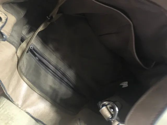 Bolsa sintética marrom  - Foto 4