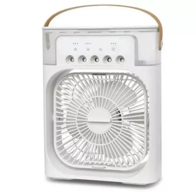 Mini Climatizador de Ar Ventilador Com Reservatório Para Água E Gelo Portátil - Foto 6