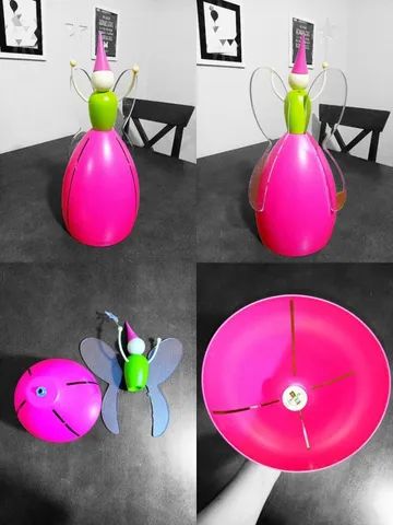 Luminária de Teto Infantil de Fada Pink