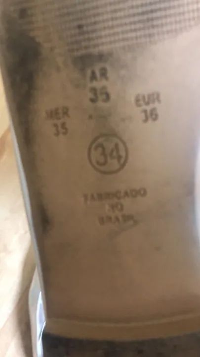 Sapatilha prateado tam 34 - Foto 2