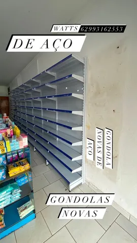 Gôndolas de aço pronta entrega estantes de aço