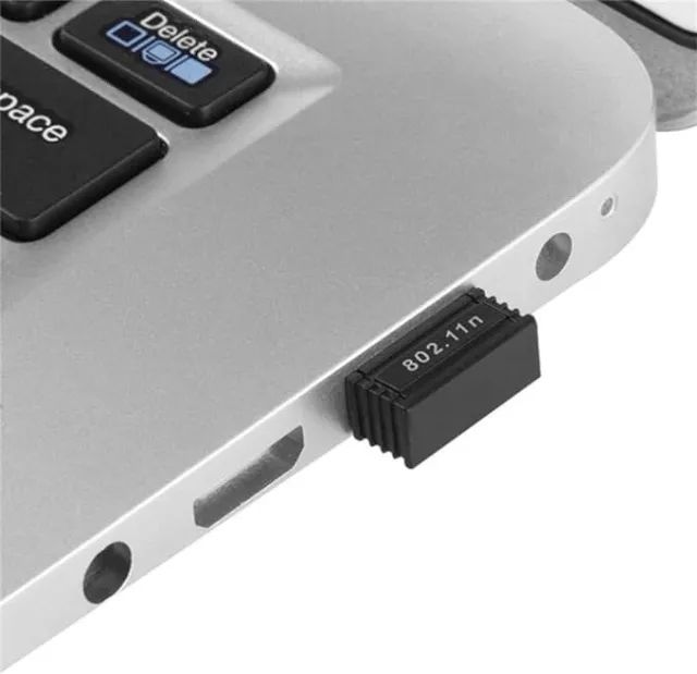 Adaptador Wifi Usb Wireless Receptor Mini Micro Antena 2.4gh Pc e Notebook - Foto 3