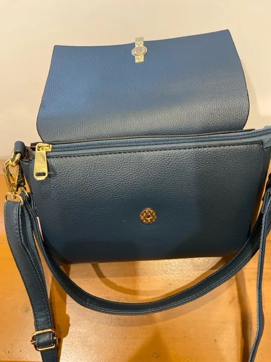 Bolsa Azul nova com 2 alças  - Foto 3