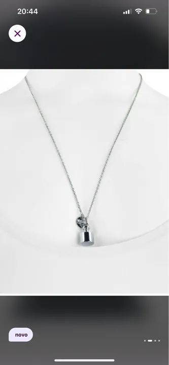 Colar Moschino com Pingente de Garrafa original 