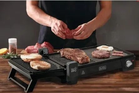 Churrasqueira Grill 3 Em 1 G2200 Abertura 180a Black E Decker
