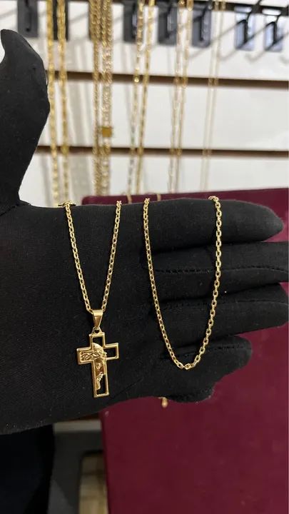 Cordões banhados a ouro 18k de alta qualidade  - Foto 4