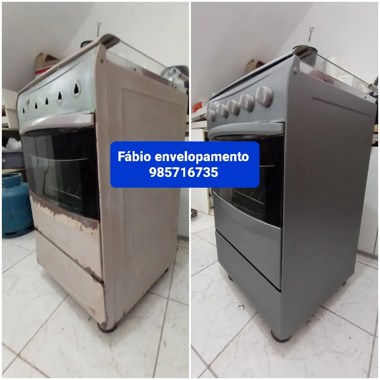 Envelopamento de fogão e geladeira  - Foto 4
