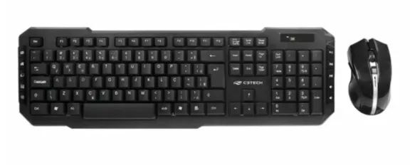Kit Teclado e Mouse Sem Fio C3tech K-W40BK 2.4GHZ 10M - WZetta - Foto 2