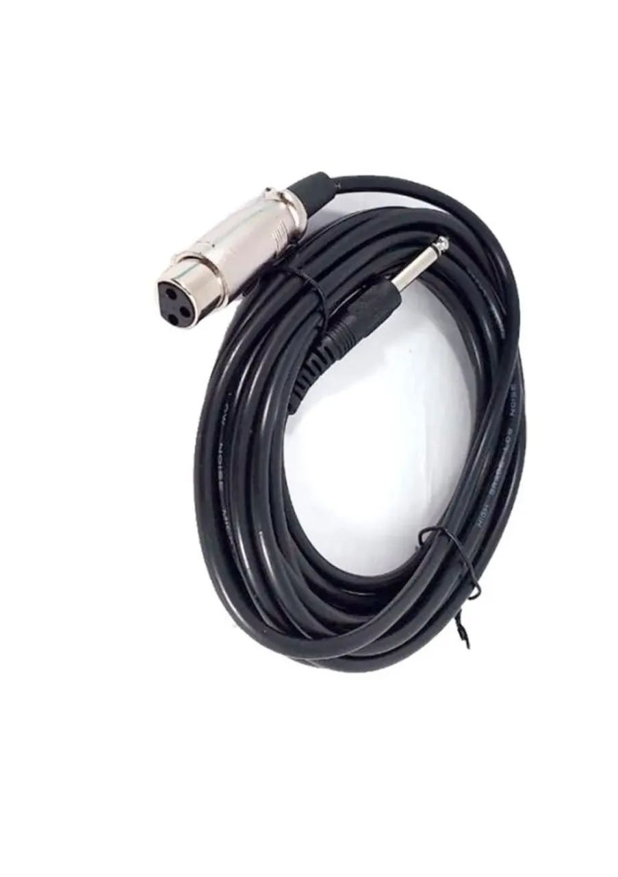 Cabo Adaptador para Microfone Xlr Fêmea P10 5 Metros - Foto 2