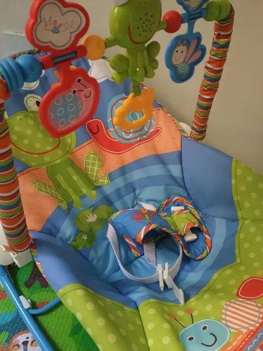 Cadeira de descanso para bebê Fisher price usada - Foto 2