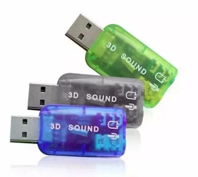 Placa De Som Usb Adaptador Áudio 5.1 C P2 Pc Notebook - Foto 4
