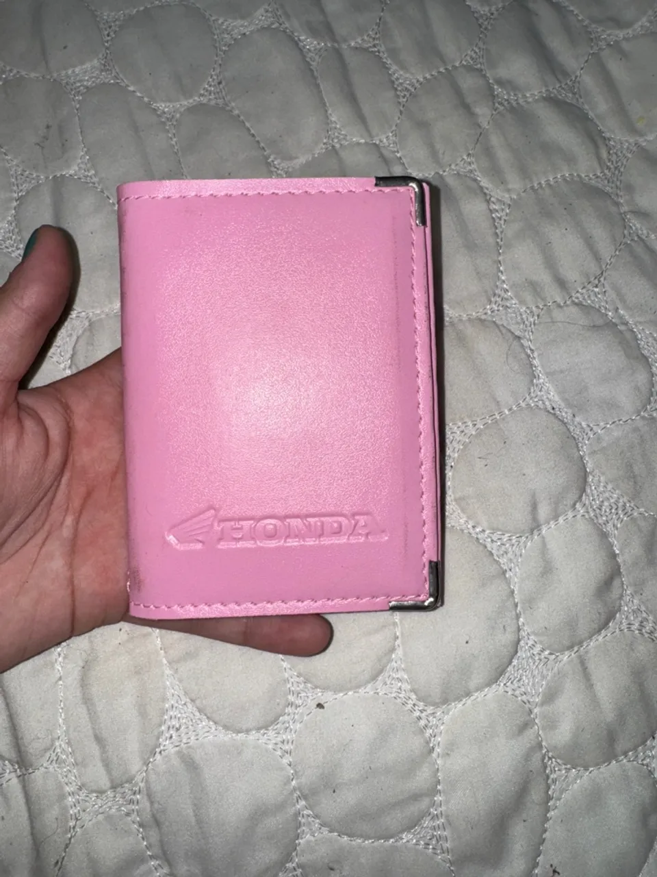 Porta documento Honda Rosa