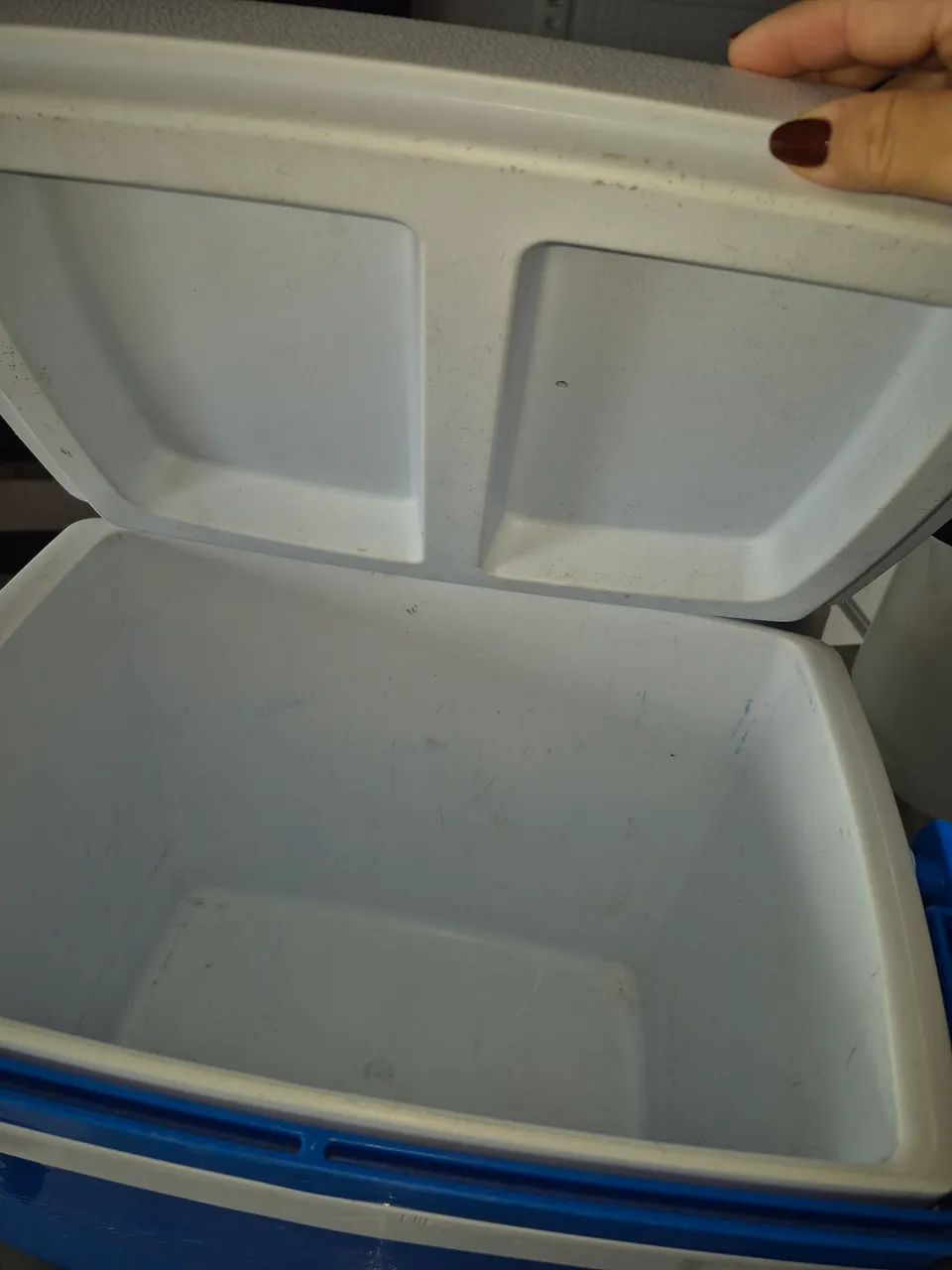 Caixa Térmica Azul e Branca - Foto 3