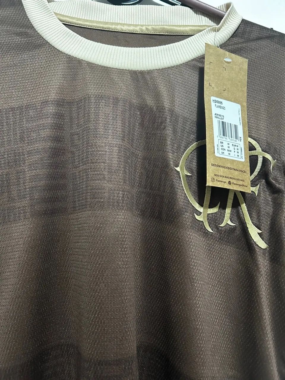 Camisa de Futebol Marrom - Foto 3