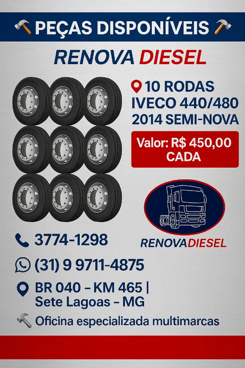 10 rodas iveco 440/480 2014