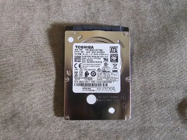 HD 500gb de Notebook