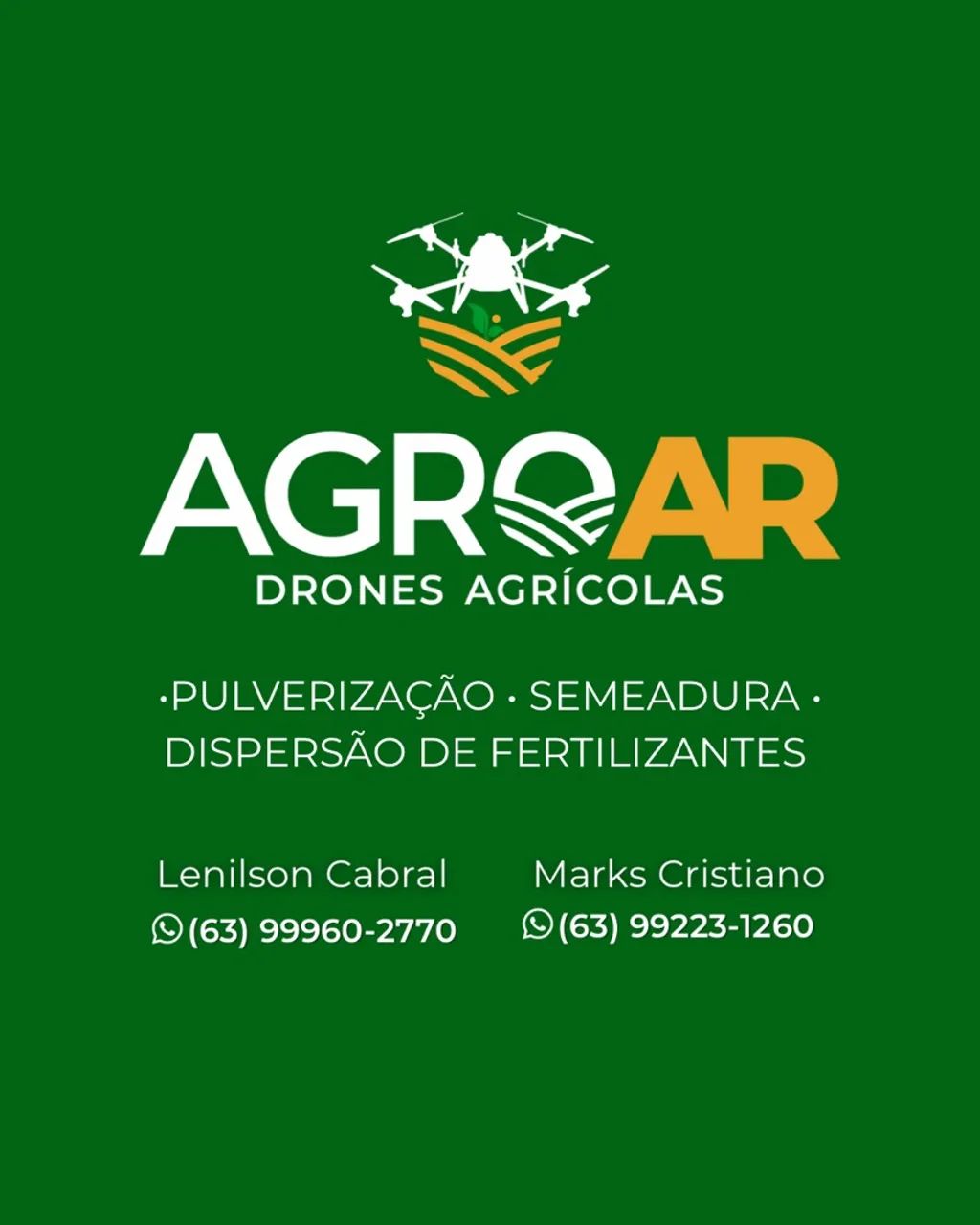 PULVERIZAÇÃO COM DRONES AGRÍCOLAS-TO/MA/BA/PI/PA