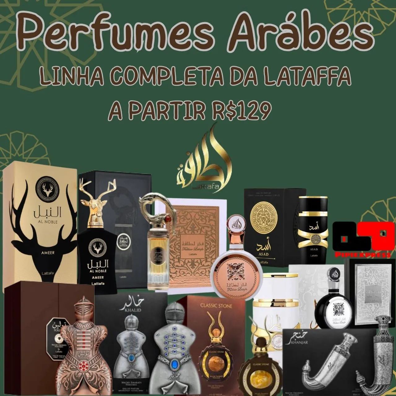Perfumes Arábes Lattafa - Linha Completa