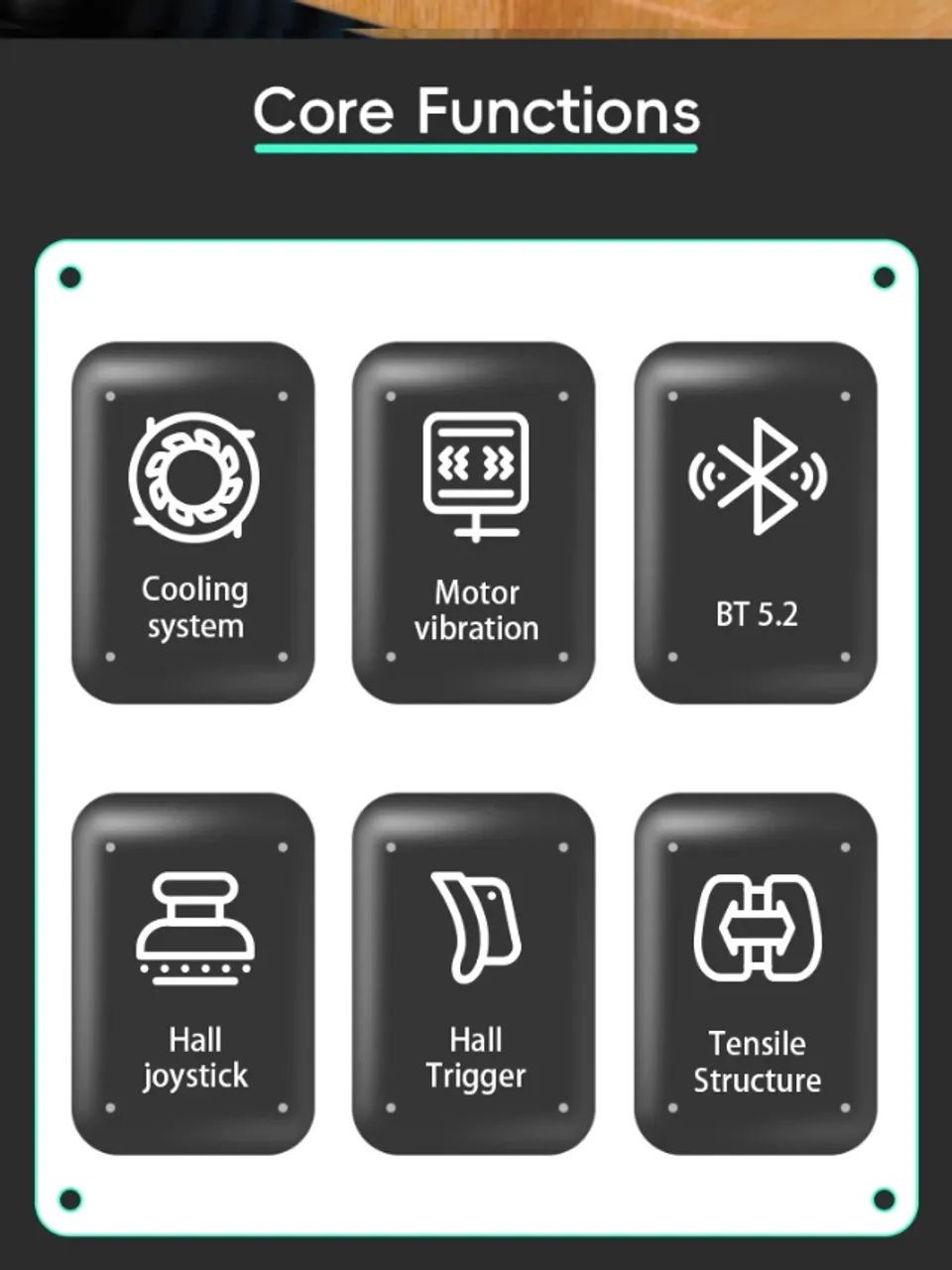 Controle sem fio Datafrog X3 para Celular Compatível com Android/Nintendo Switch/PC - Foto 5