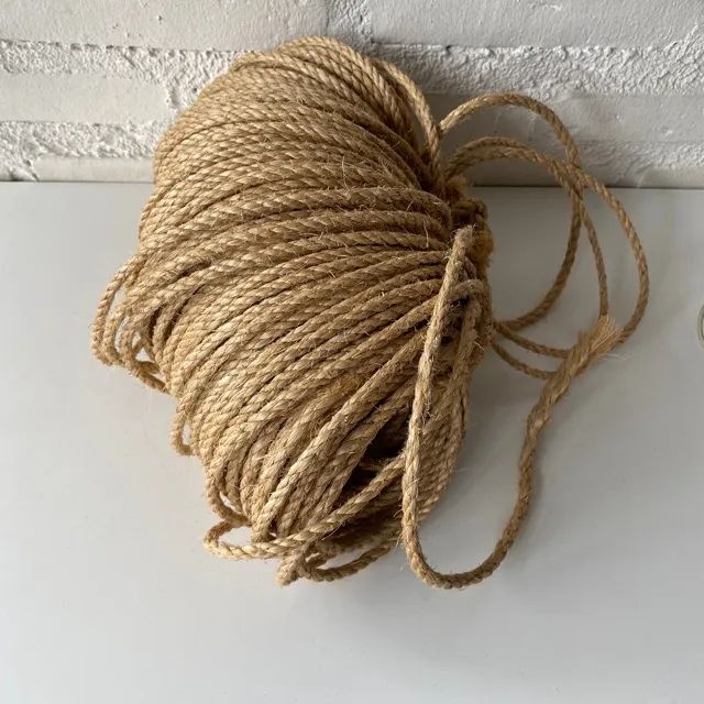 Ref.423 Corda de sisal 5 mm - versátil p/ usos domésticos, artesanais e funcionais, felino - Foto 2