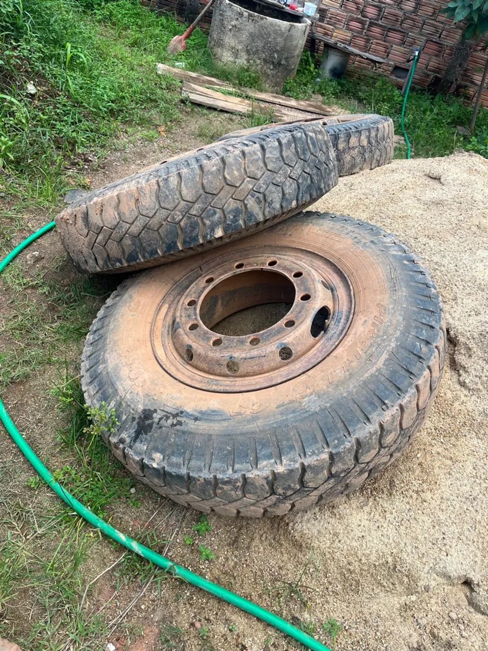  3 rodas Aro 22.5 roda 10 furos caminhão  - Foto 4