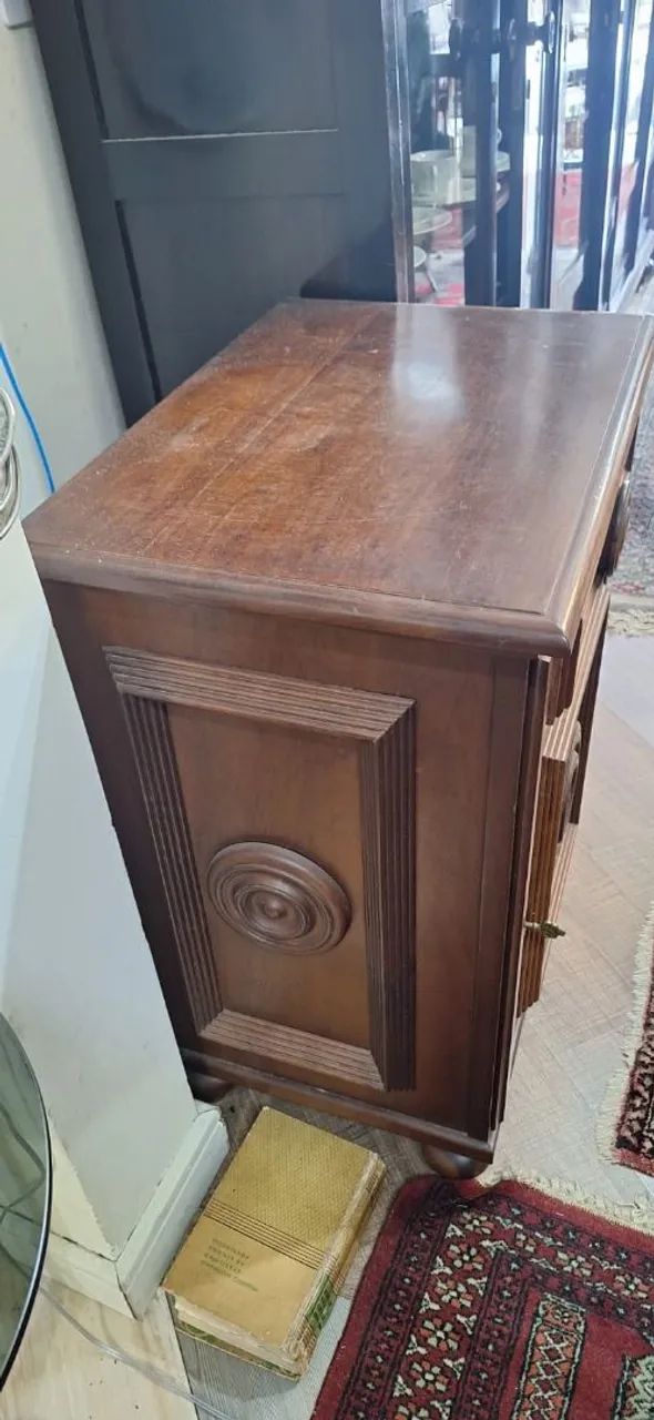 Antigo Móvel em Msdeira Nobre 85 cm alt. - Hack/Mesa - Foto 3