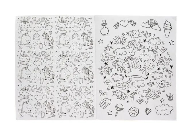 Livro De Colorir Adoráveis Unicórnios Colorir É Demais! 24 Páginas Editora Brasileitura - Foto 4