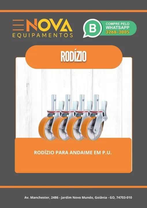 Andaimes, Rodas, Sapatas, Escadas, Guarda-corpo... - Foto 4