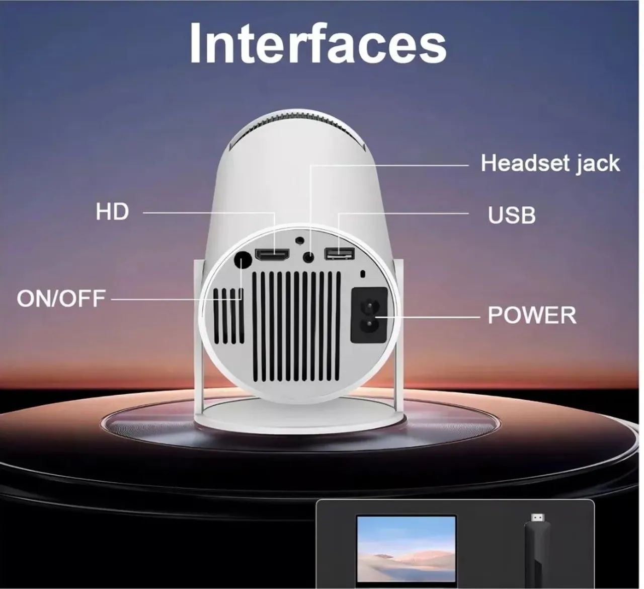 Projetor HY300 Original -Magcubic- Android 11 - Novo! - Foto 3