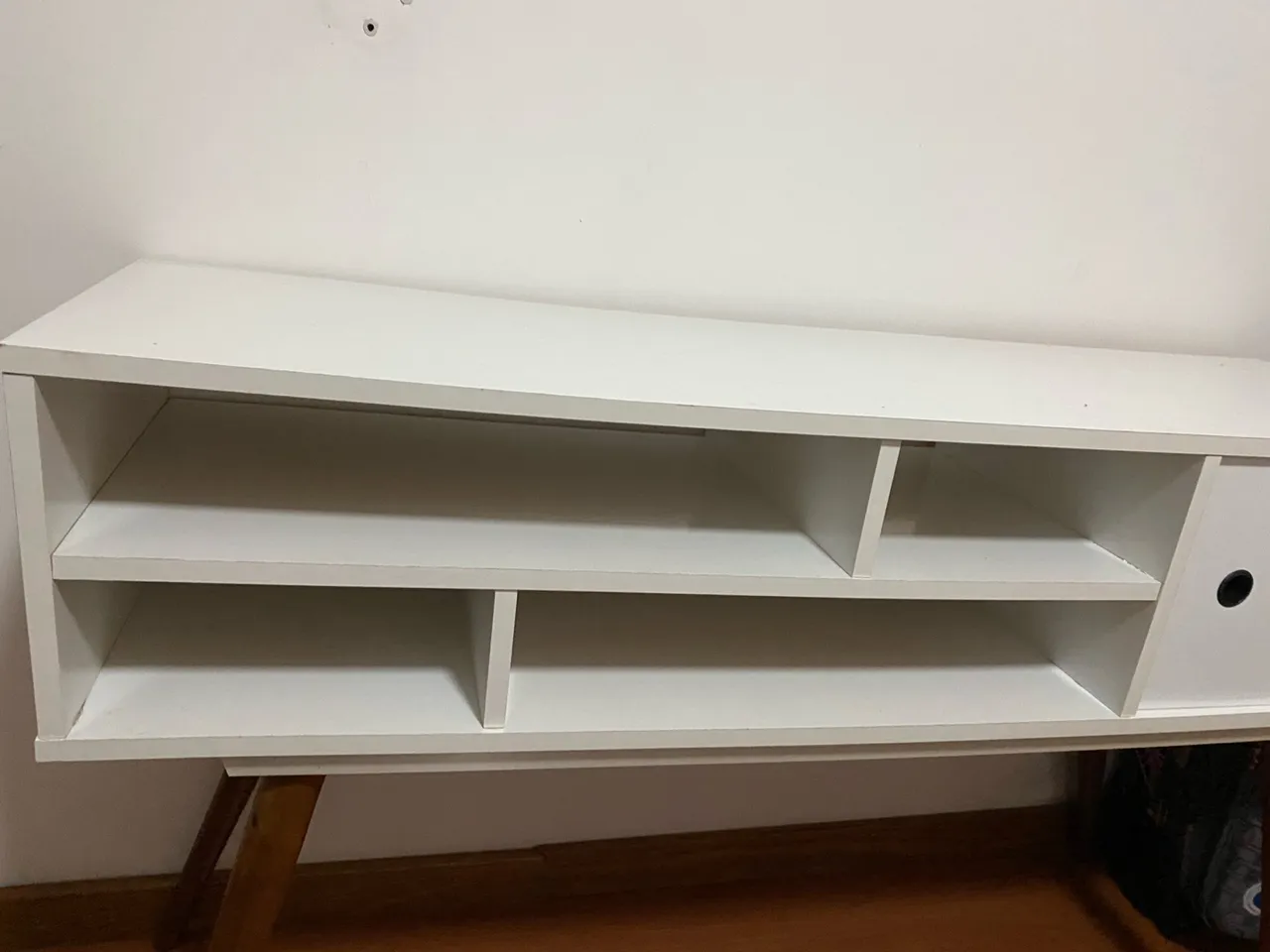 Rack TV Moderno Branco 120cm