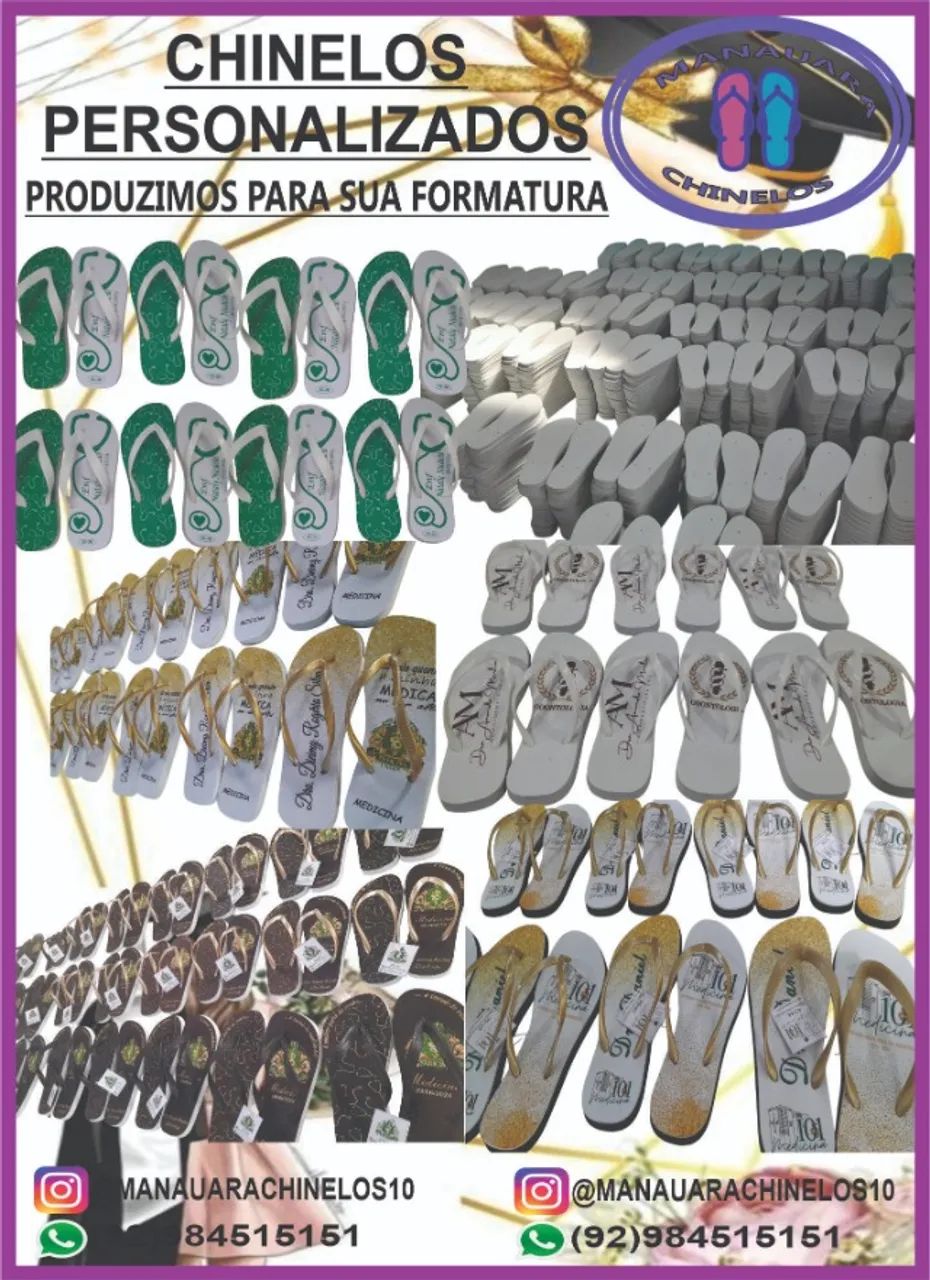 chinelo personalizado para formatura