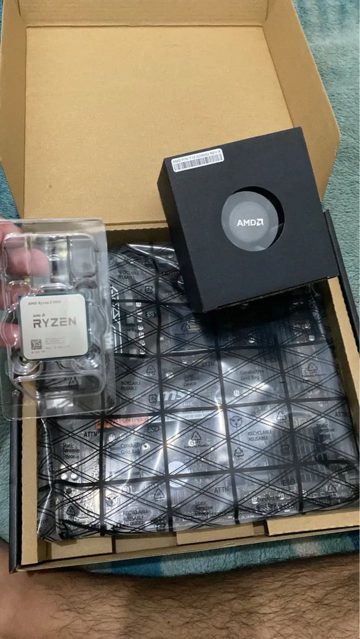 PROCESSADOR E PLACA MÃE AMD 