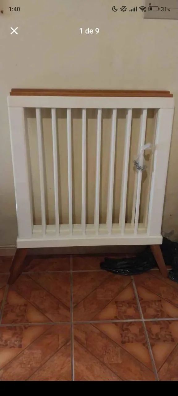 BERÇO COM TROCADOR SLEEPER MADEIRA MACIÇA 64176430413314121