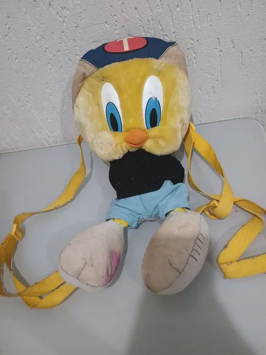 Mochila antiga de Pelúcia Piu-Piu