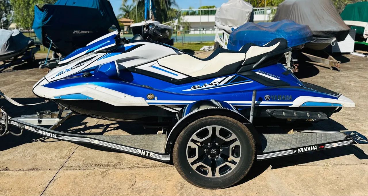 Jet Ski Yamaha FX Cruiser SVHO - Azul e Branco - Foto 7