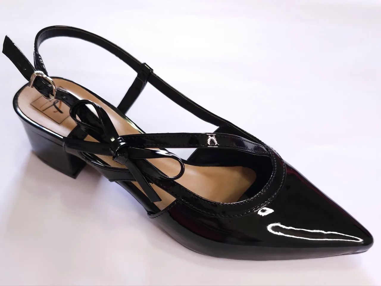 Scarpin Slingback Ônix - Frete Grátis Sorocaba e Votorantim  - Foto 4