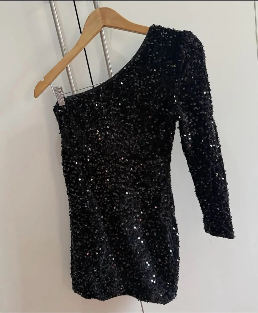 Vestido paetê preto - Foto 4