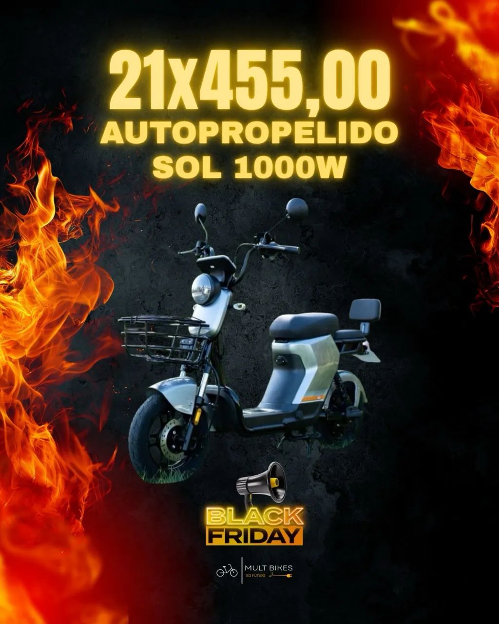 Scooter elétrica SOL 1000W - Foto 2