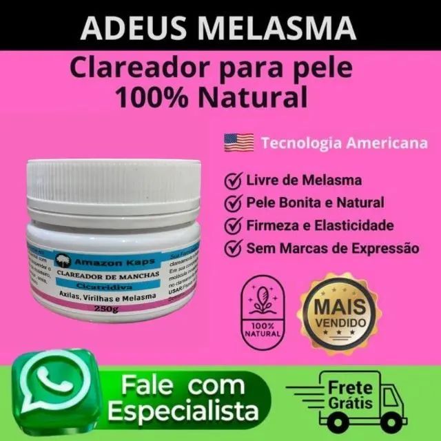 Clareador de Manchas de pele Axilas Melasma Virilhas Rostro  - Foto 3