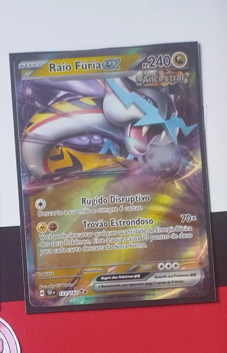 Carta Pokemon Raio Fúria ex