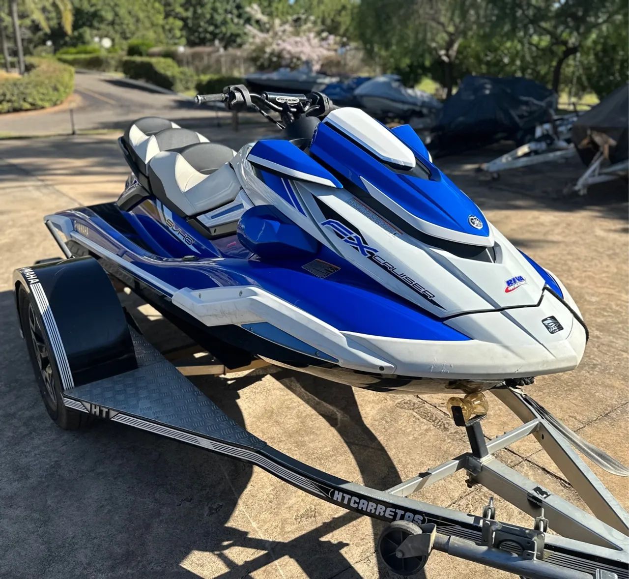 Jet Ski Yamaha FX Cruiser SVHO - Azul e Branco - Foto 5