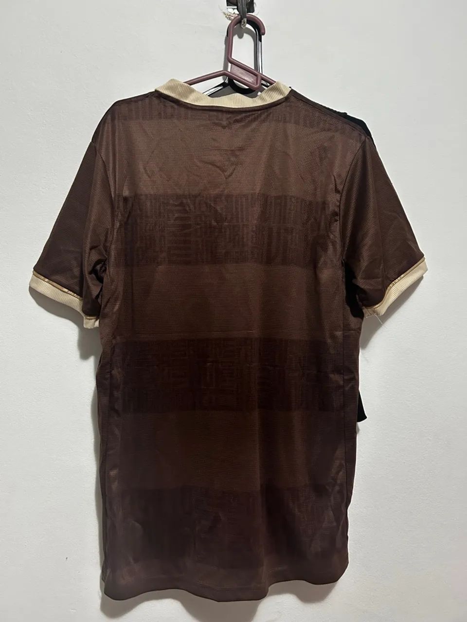 Camisa de Futebol Marrom - Foto 2
