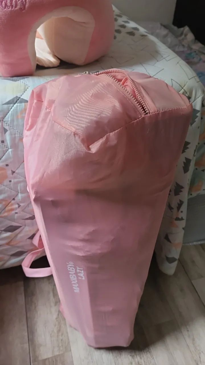 Berço portátil infantil cercado 15kg Lazy MaxiBaby cor rosa - Foto 2