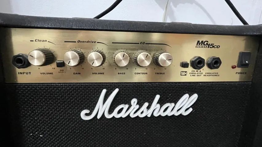 Amplificador Cubo Guitarra Marshall Mg15cd 15w Preto - Foto 2