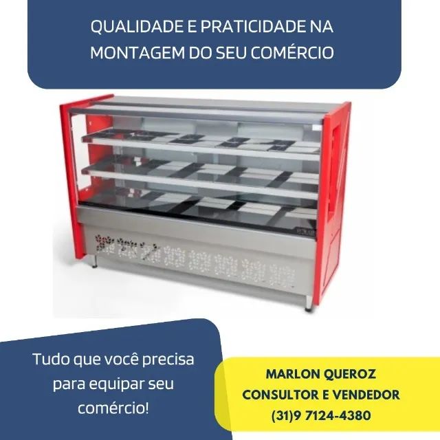 Balcão de Carne Avícola Polar Vermelho 2m